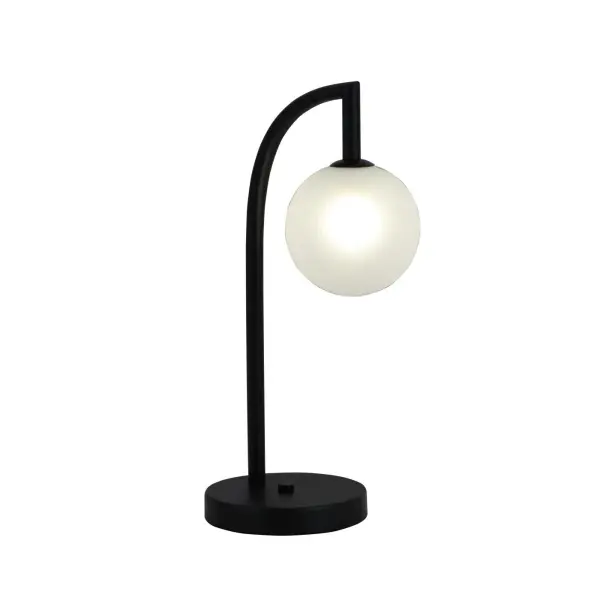 Minimalista gömb alakú üveg asztali lámpa