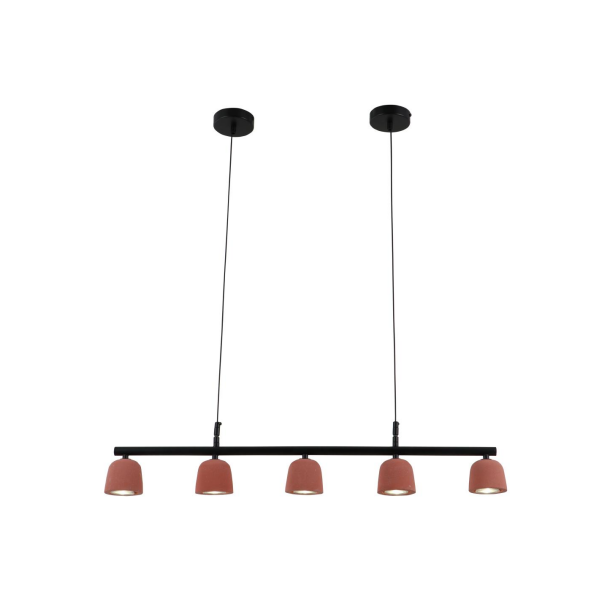 Vulcan vörös minimalista cement medál