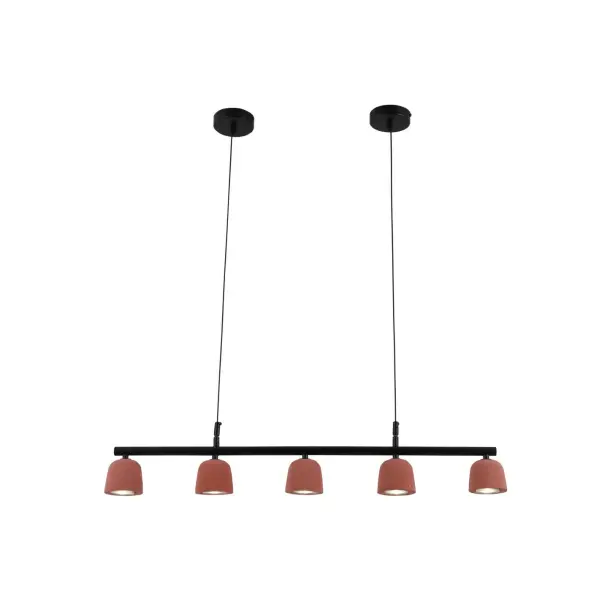 Vulcan vörös minimalista cement medál