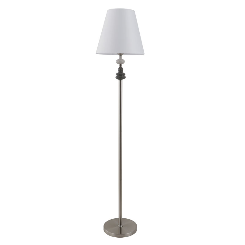 Fehér árnyalatú, állítható magasságú porcelán állólámpa